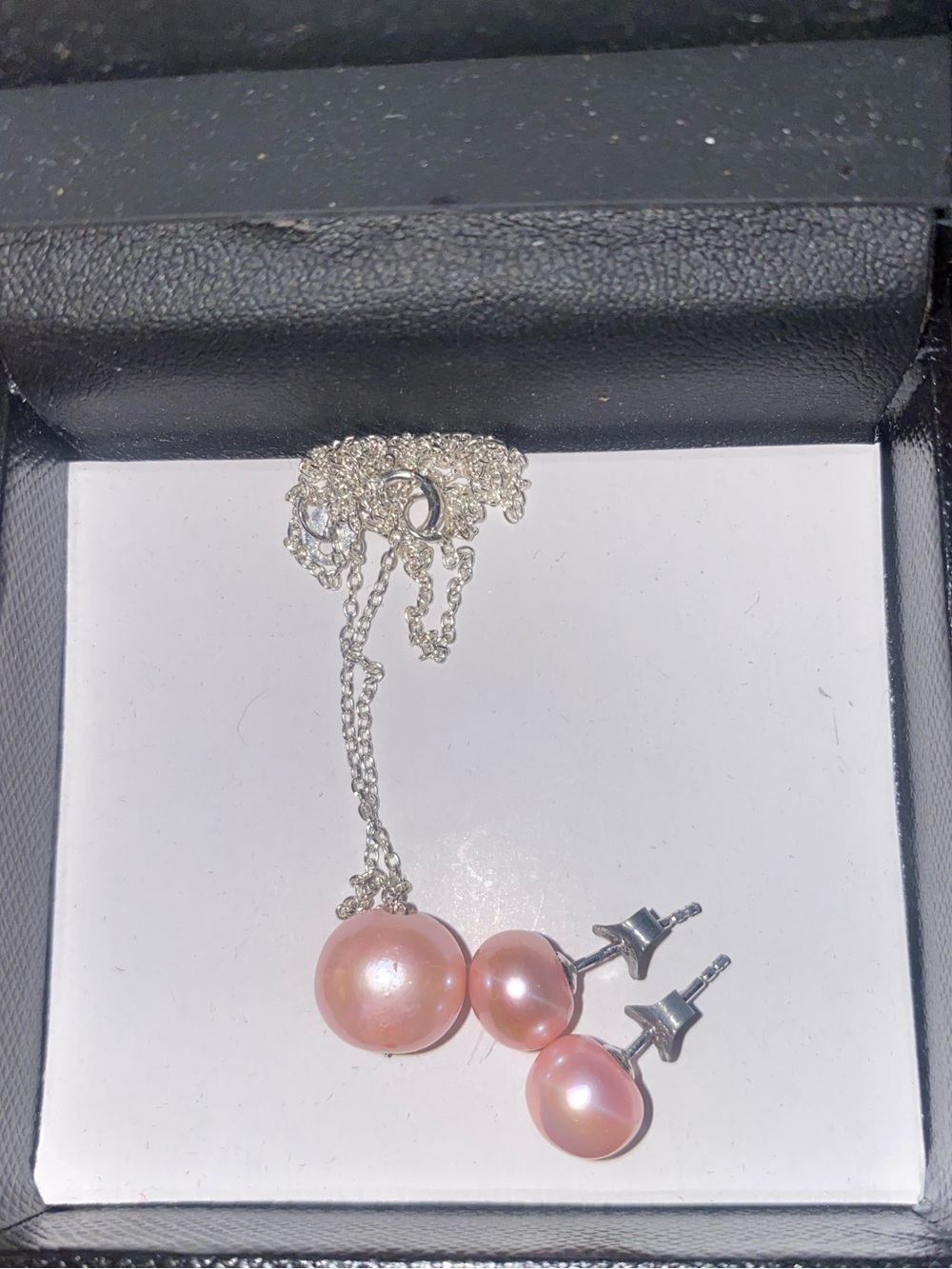 R.H. Macy & Co Fine Jewelry, Light Pink Earrings & Necklace